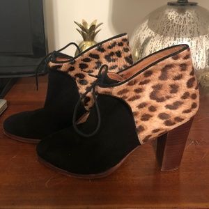 Madewell et Sezane Calf Hair Heeled Boots